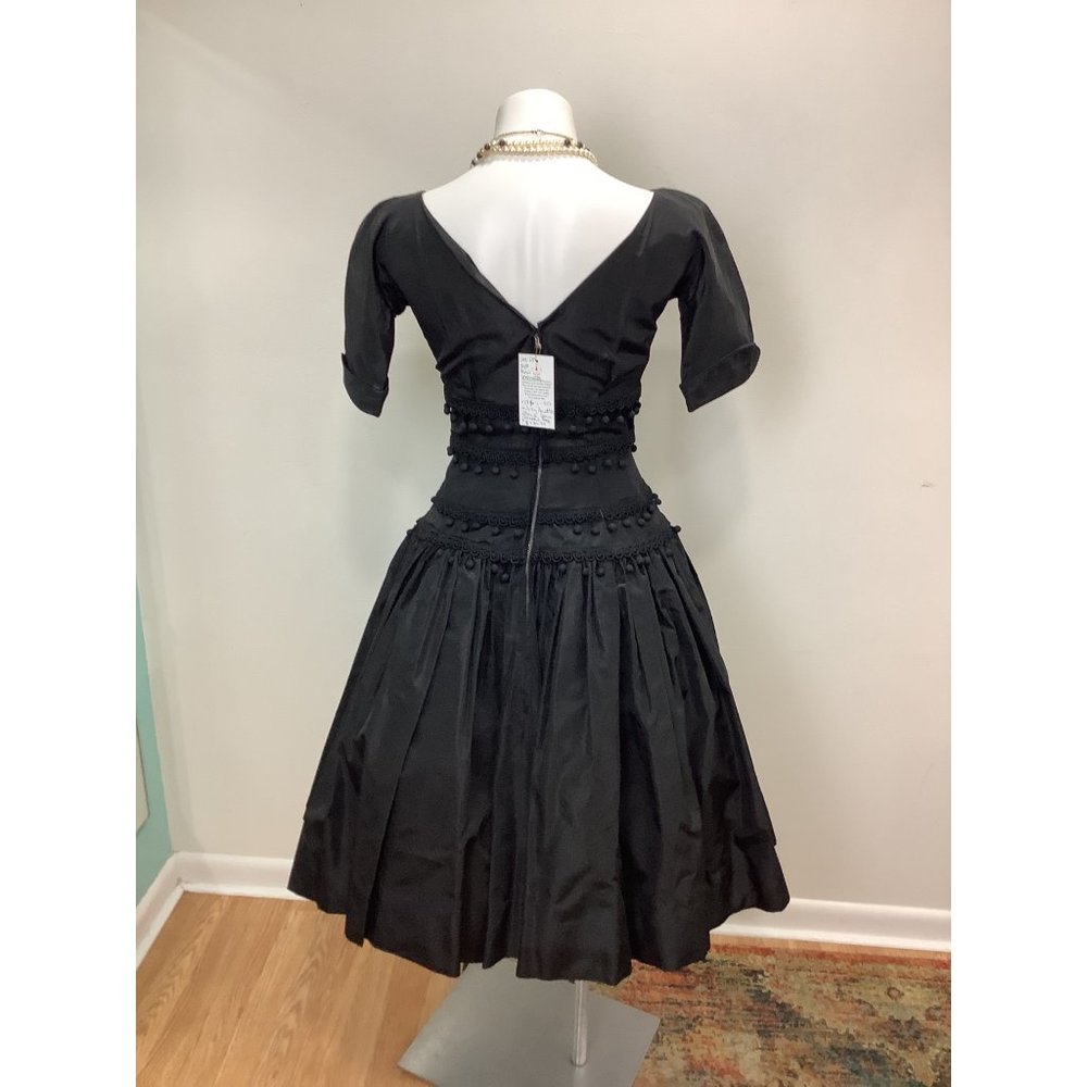 1950s Suzy Perette Black Gown Cocktail Dress - image 2